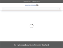 Tablet Screenshot of isartal-reisen.de